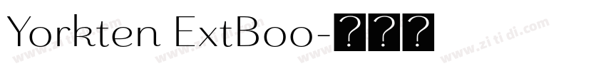 Yorkten ExtBoo字体转换